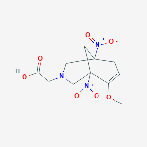 2-(6-Methoxy-1,5-dinitro-3-azabicyclo[3.3.1]non-6-en-3-yl)acetic acid