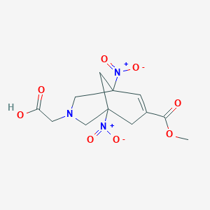 [7-(Methoxycarbonyl)-1,5-dinitro-3-azabicyclo[3.3.1]non-6-en-3-yl]acetic acid