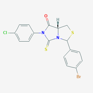 (7aR)-3-(4-bromophenyl)-6-(4-chlorophenyl)-5-thioxotetrahydro-7H-imidazo[1,5-c][1,3]thiazol-7-one