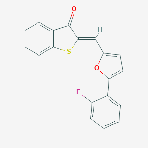 2-{[5-(2-fluorophenyl)-2-furyl]methylene}-1-benzothiophen-3(2H)-one