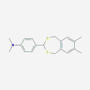 N-[4-(7,8-Dimethyl-1,5-dihydro-2,4-benzodithiepin-3-yl)phenyl]-N,N-dimethylamine