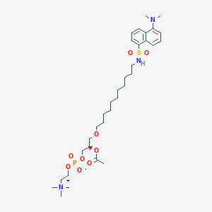 molecular formula C33H56N3O9PS B038932 Dansyl-platelet activating factor CAS No. 118790-15-1