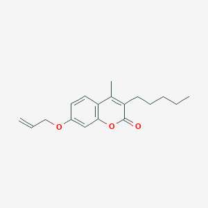 molecular formula C18H22O3 B389326 7-(allyloxy)-4-methyl-3-pentyl-2H-chromen-2-one 