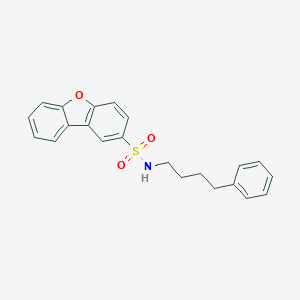 molecular formula C22H21NO3S B389350 N-(4-Phenylbutyl)dibenzo[b,d]furan-2-sulfonamide 