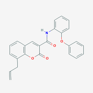molecular formula C25H19NO4 B389352 8-allyl-2-oxo-N-(2-phenoxyphenyl)-2H-chromene-3-carboxamide CAS No. 309291-37-0