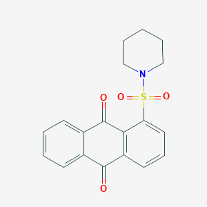 molecular formula C19H17NO4S B389363 1-(Piperidin-1-ylsulfonyl)anthra-9,10-quinone 