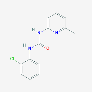 molecular formula C13H12ClN3O B3893640 N-(2-chlorophenyl)-N'-(6-methyl-2-pyridinyl)urea 