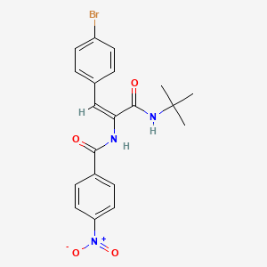 N-{2-(4-bromophenyl)-1-[(tert-butylamino)carbonyl]vinyl}-4-nitrobenzamide