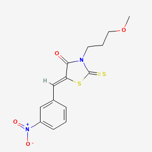 3-(3-methoxypropyl)-5-(3-nitrobenzylidene)-2-thioxo-1,3-thiazolidin-4-one