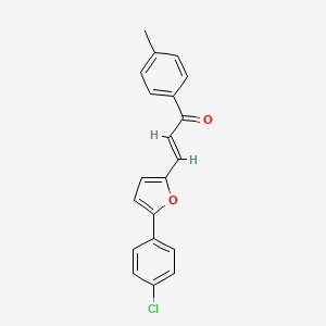 3-[5-(4-chlorophenyl)-2-furyl]-1-(4-methylphenyl)-2-propen-1-one