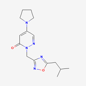 2-[(5-isobutyl-1,2,4-oxadiazol-3-yl)methyl]-5-pyrrolidin-1-ylpyridazin-3(2H)-one