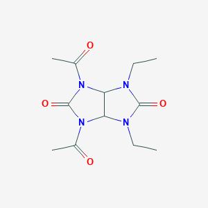 molecular formula C12H18N4O4 B389374 1,3-diacetyl-4,6-diethyltetrahydroimidazo[4,5-d]imidazole-2,5(1H,3H)-dione 