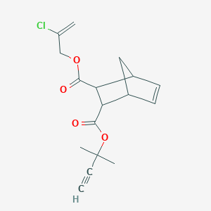 molecular formula C17H19ClO4 B389375 2-(2-Chloroallyl) 3-(1,1-dimethyl-2-propynyl) bicyclo[2.2.1]hept-5-ene-2,3-dicarboxylate 
