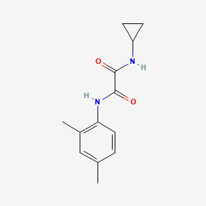 molecular formula C13H16N2O2 B3893752 N-cyclopropyl-N'-(2,4-dimethylphenyl)ethanediamide 
