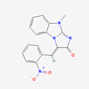 9-methyl-3-(2-nitrobenzylidene)-3H-imidazo[1,2-a]benzimidazol-2(9H)-one