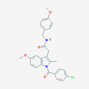 2-[1-(4-CHLOROBENZOYL)-5-METHOXY-2-METHYL-1H-INDOL-3-YL]-N-[(4-METHOXYPHENYL)METHYL]ACETAMIDE