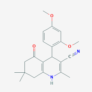 4-(2,4-dimethoxyphenyl)-2,7,7-trimethyl-5-oxo-1,4,5,6,7,8-hexahydro-3-quinolinecarbonitrile