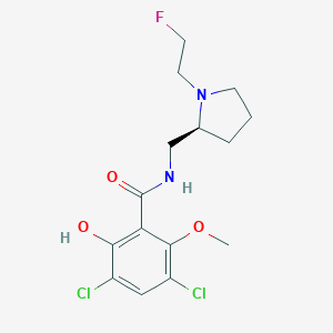 molecular formula C15H19Cl2FN2O3 B038938 Fluororaclopride CAS No. 124840-52-4