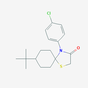 8-Tert-butyl-4-(4-chlorophenyl)-1-thia-4-azaspiro[4.5]decan-3-one