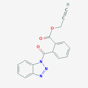 molecular formula C17H11N3O3 B389395 Prop-2-ynyl 2-(benzotriazole-1-carbonyl)benzoate CAS No. 309290-53-7