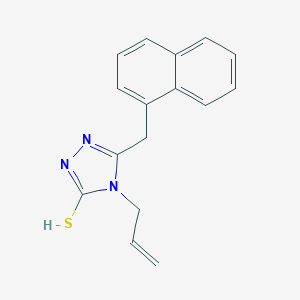 molecular formula C16H15N3S B389400 4-烯丙基-5-(1-萘甲基)-4H-1,2,4-三唑-3-硫醇 CAS No. 31803-13-1