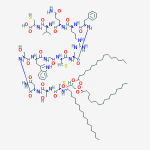 molecular formula C111H183N19O23S3 B038941 HIV-2 Pcs cyclic disulfide CAS No. 119290-15-2