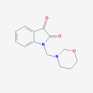 molecular formula C13H14N2O3 B389413 Indole-2,3-dione, 2,3-dihydro-1-(perhydro-1,3-oxazin-3-yl)methyl- 