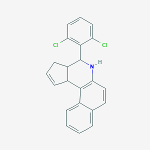 molecular formula C22H17Cl2N B389424 4-(2,6-dichlorophenyl)-3a,4,5,11c-tetrahydro-3H-benzo[f]cyclopenta[c]quinoline 
