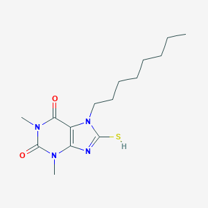 molecular formula C15H24N4O2S B389426 1,3-dimethyl-7-octyl-8-sulfanylpurine-2,6-dione 