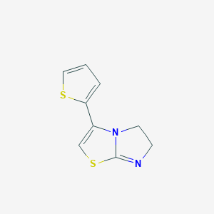 molecular formula C9H8N2S2 B389446 3-(2-Thienyl)-5,6-dihydroimidazo[2,1-b][1,3]thiazole 