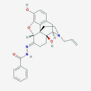 molecular formula C26H27N3O4 B038945 Naloxone benzoylhydrazone CAS No. 119630-94-3