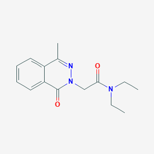 molecular formula C15H19N3O2 B389452 N,N-diethyl-2-(4-methyl-1-oxophthalazin-2(1H)-yl)acetamide 