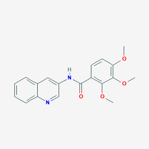molecular formula C19H18N2O4 B389465 2,3,4-trimethoxy-N-(3-quinolinyl)benzamide 