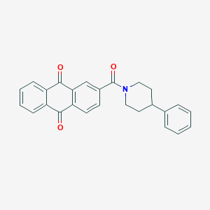 molecular formula C26H21NO3 B389480 2-[(4-Phenyl-1-piperidinyl)carbonyl]anthra-9,10-quinone 