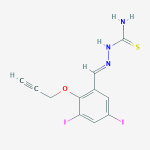 3,5-diiodo-2-(2-propyn-1-yloxy)benzaldehyde thiosemicarbazone