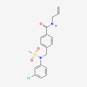 N-allyl-4-{[(3-chlorophenyl)(methylsulfonyl)amino]methyl}benzamide