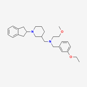 N-{[1-(2,3-dihydro-1H-inden-2-yl)-3-piperidinyl]methyl}-N-(3-ethoxybenzyl)-2-methoxyethanamine