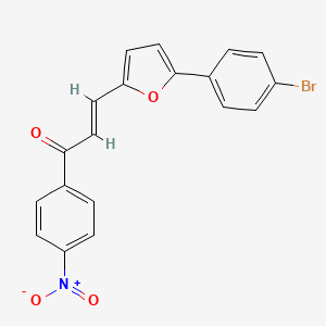 3-[5-(4-bromophenyl)-2-furyl]-1-(4-nitrophenyl)-2-propen-1-one