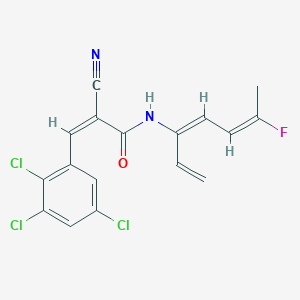 2-cyano-N-(4-fluoro-1-vinyl-1,3-pentadien-1-yl)-3-(2,3,5-trichlorophenyl)acrylamide