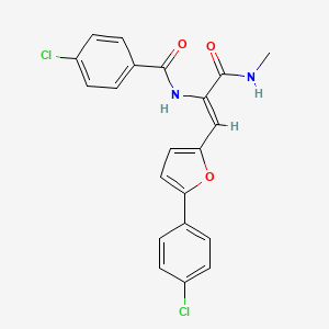 4-chloro-N-{2-[5-(4-chlorophenyl)-2-furyl]-1-[(methylamino)carbonyl]vinyl}benzamide