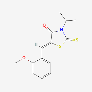 3-isopropyl-5-(2-methoxybenzylidene)-2-thioxo-1,3-thiazolidin-4-one