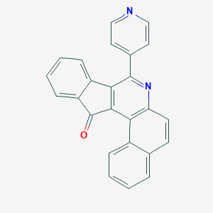molecular formula C25H14N2O B389500 8-(4-Pyridinyl)-13H-benzo[f]indeno[1,2-c]quinolin-13-one 