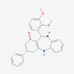 11-(2,3-dimethoxyphenyl)-3-phenyl-2,3,4,5,10,11-hexahydro-1H-dibenzo[b,e][1,4]diazepin-1-one