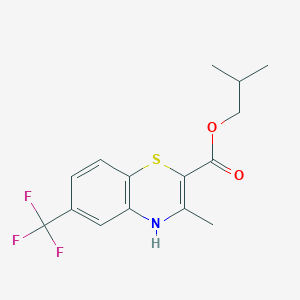 2-methylpropyl 3-methyl-6-(trifluoromethyl)-4H-1,4-benzothiazine-2-carboxylate