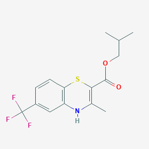 Isobutyl 3-methyl-6-(trifluoromethyl)-4H-1,4-benzothiazine-2-carboxylate