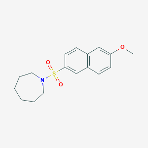 molecular formula C17H21NO3S B389539 1-(6-Methoxynaphthalen-2-yl)sulfonylazepane CAS No. 332388-72-4