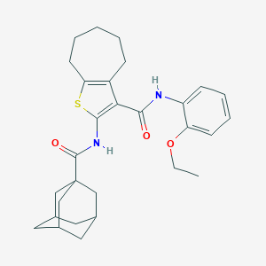 2-[(1-adamantylcarbonyl)amino]-N-(2-ethoxyphenyl)-5,6,7,8-tetrahydro-4H-cyclohepta[b]thiophene-3-carboxamide