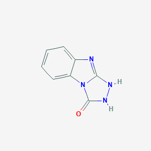 molecular formula C8H6N4O B038955 2,3-Dihydro-[1,2,4]triazolo[4,3-a]benzimidazol-1-one CAS No. 116577-81-2