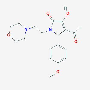 4-Acetyl-3-hydroxy-5-(4-methoxyphenyl)-1-[2-(4-morpholinyl)ethyl]-1,5-dihydro-2H-pyrrol-2-one