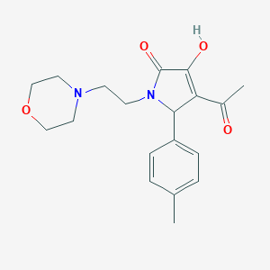 4-Acetyl-3-hydroxy-5-(4-methylphenyl)-1-[2-(4-morpholinyl)ethyl]-1,5-dihydro-2H-pyrrol-2-one